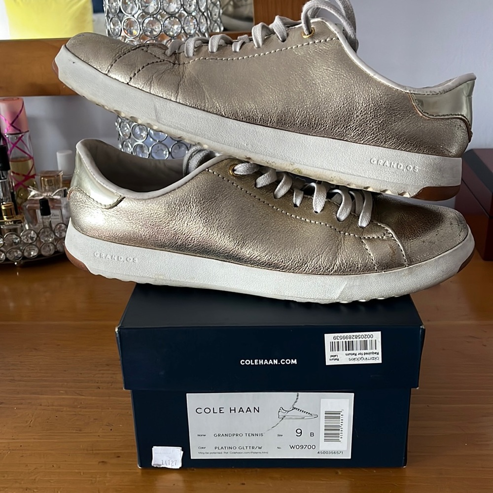 COLE HAAN GOLD SNEAKERS